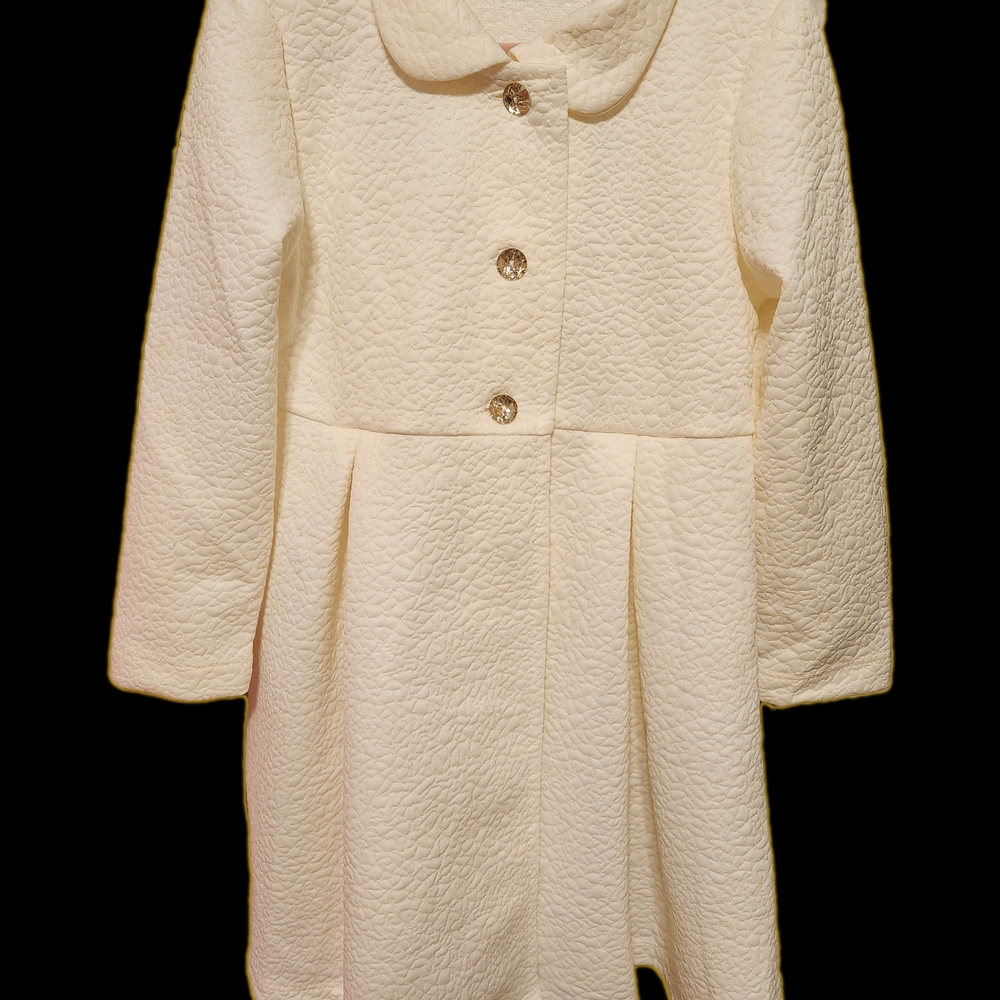 Nannette Cream Cape with Textured Fabric
